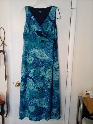 #ad Empire Waist Maxi Dress Size 16 Gorgeous $25.00