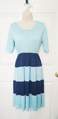 #ad Cute Blue Summer Dress Lightweight and Comfortable Med $7.50