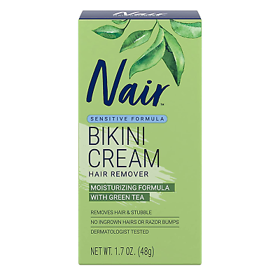 #ad Nair Bikini Cream with Green Tea Sensitive Formula 1.7 Ounce With Free Shipping✔ $11.75