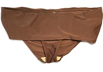 #ad NEW WOMEN#x27;S MEDIUM GAP BODY SWIM BOTTOMS Brown Bronze Bikini Swimsuit Bottoms $26.99
