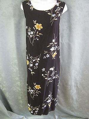 #ad Belinda Dress Size Petite Medium PM Floral Print Long Maxi Sundress $21.99