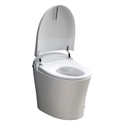#ad One Piece Smart Toilet Elongated Toilets Auto Flush Heated Seat 4Adjustable Temp $399.94
