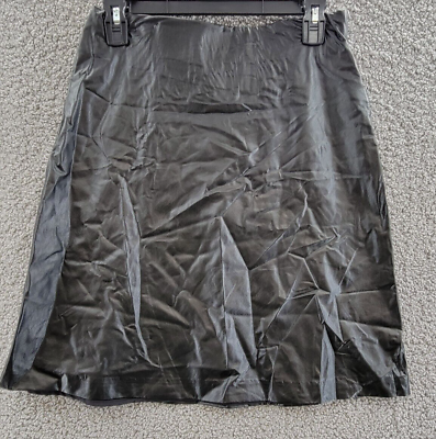 #ad Karen Kane Faux Leather Skirt Women#x27;s XS Black Elastic Waist Side Zip Closure $52.58