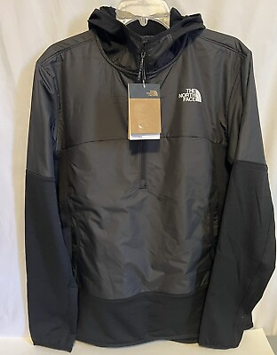 #ad Mens North face Quarter Zip Hooded Jacket Size Medium $60.00