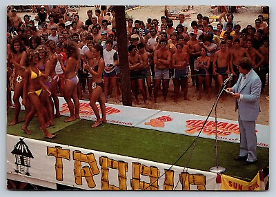 #ad Postcard Sexy Beach Hawaiian Tropic Bikini Contest Girls SC c1980s 90s V25 $9.99