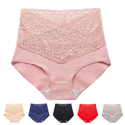 Cotton Stretch Bikini Panties for Women Women Solid Color Cotton V Neck High $8.63