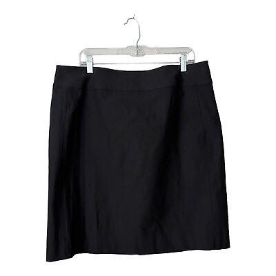 #ad NicZoe Womens Pencil Skirt Plus Size 18 Black Office Stretch Career NWOT $31.41