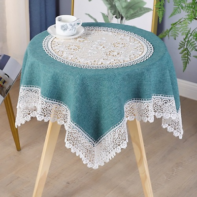 Luxury European TableCloth Wedding Party Lace TableCover Rectangular Patchwork $105.12
