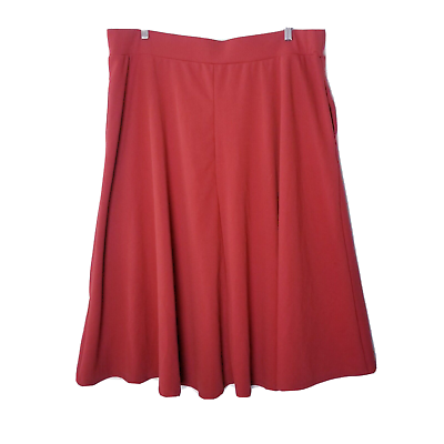 #ad Ashley Stewart Maxi Skirt Women Plus Size 22 24 Dark Orange $21.99