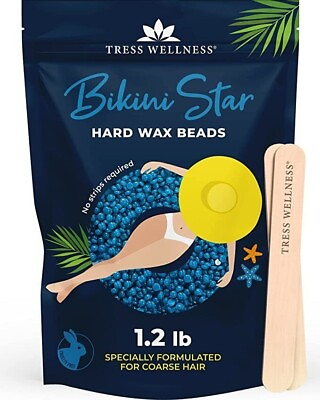 #ad TRESS WELLNESS BIKINI STAR HARD BIKINI WAX BEADS ROCK THAT BIKINI 1.2 LB KIT√ $6.50