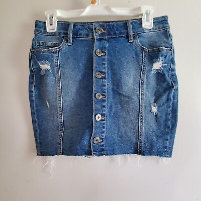 #ad Kendall and Kylie Denim Button Down Skirt Women Size 3 26 $10.00