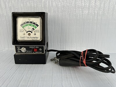 #ad Vintage Sears Dwell Meter Tachometer 6 amp; 8 Cyl. Automotive Tester 244.2188 $34.99