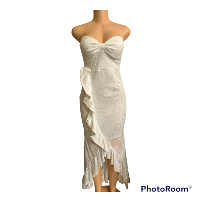 #ad White Lace Party Dress $28.00