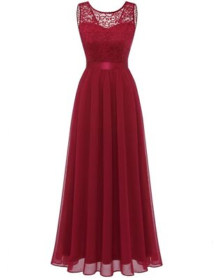 #ad Cocktail Dresses Prom Dress for Teens Wedding Guest Small Long darkred $76.34
