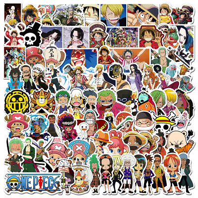 #ad 100Pcs ONE PIECE Skateboard Stickers bomb Laptop Luggage Decals Dope Sticker $2.99