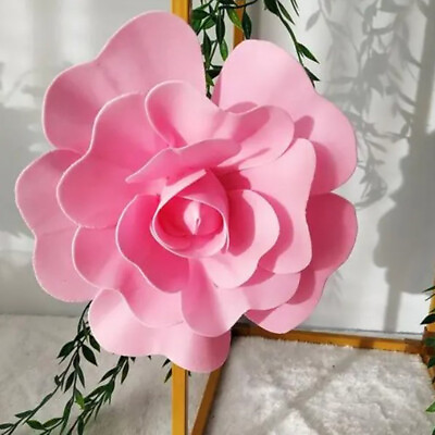 #ad 35cm 45cm Large Foam Artificial Rose Display Flower for Wedding Party Decor $5.38