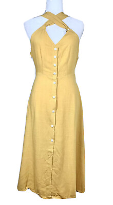 #ad #ad New Womens Cross Neckline Maxi Dress XS S $12.90