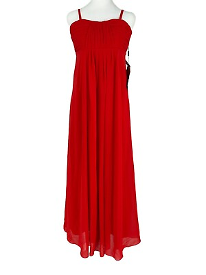 #ad NWT Light in The Box Ruby Red Long Prom amp; Evening Dress Size 16 Junior $59.00