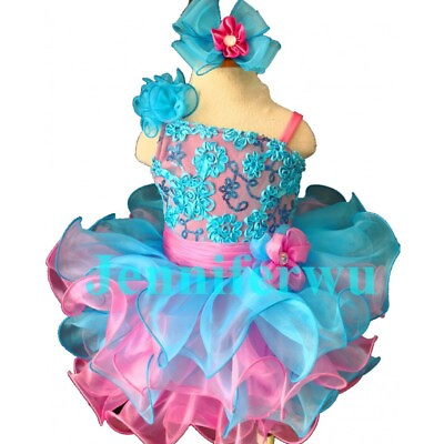 #ad Jenniferwu Baby Girl Princess Dress Bowknot Dresses Handmade Pageant Dress $43.28