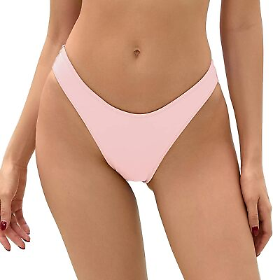 #ad Bellecarrie Women#x27;s Cheeky Brazilian Bikini Bottoms Low Rise High Cut Swim Botto $45.35