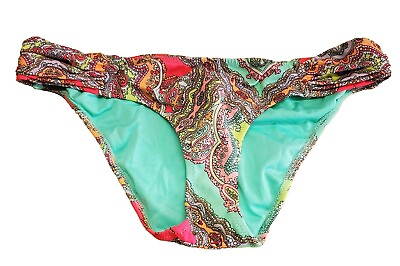 #ad Victoria#x27;s Secret Boho Multi Print Swimwear Bikini Bottom Size S Small $15.00