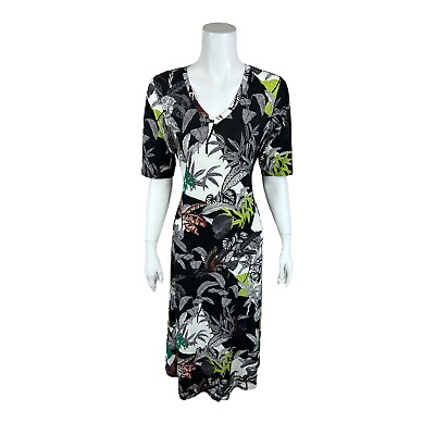 #ad Attitudes by Renee Women#x27;s Petite Como Jersey Illusion Waist Maxi Dress PL Size $22.50
