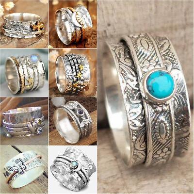925 Silver Women Rings Handmade Ring Wedding Party Jewelry Gift Size 6 10 C $3.30