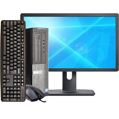 #ad Dell Desktop Computer i5 PC SFF Up To 16GB RAM 2TB HD SSD 24in Windows 10 Pro $79.71