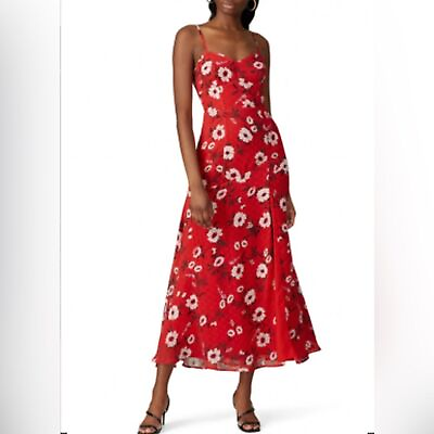 #ad Yumi Kim The Last Dance red floral maxi dress Size NWOT $75.00