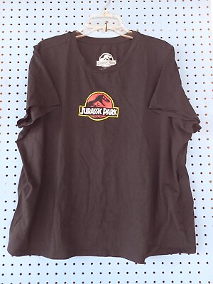 women plus 3XL shirt short sleeve and crewneck black Jurassic Park Logo 3x $9.99