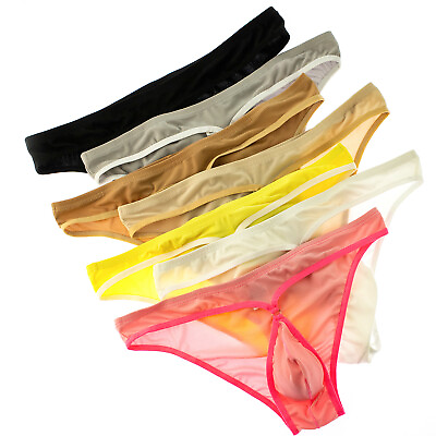 #ad Sexy Underpants with Revealing Hair Low waist Briefs Unique Bikinis for Man Boys $8.54