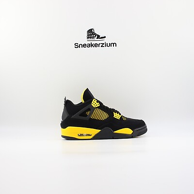 Nike Air Jordan 4 Yellow Thunder Black 2023 DH6927 017 Men#x27;s or GS New $269.97