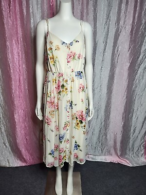 #ad New Torrid Ivory Floral Smocked Sun Dress Plus Size 3 $50.00