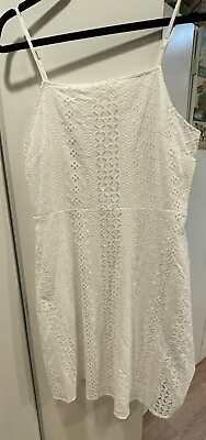 Maurices White Dress Size Medium New With Tags $14.00