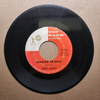 #ad Jack Scott Oh Little One; Burning Bridges Vinyl 45 RPM $6.65