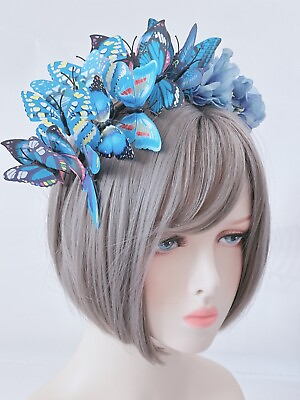 #ad Women Fairy Fancy Butterfly Flower Party hair Band headband Fascinator Tiara AU $45.00