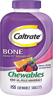 #ad Caltrate Chewables 600 Plus D3 Plus Minerals Calcium Vitamin D Supplement Cherry $23.48