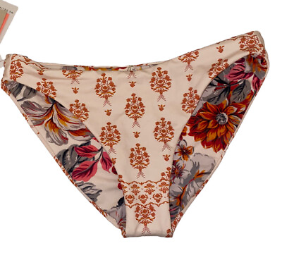 Maaji Bagh Stamp Sublimity Classic High Leg Reversible Bikini Floral Bottom XS $25.00