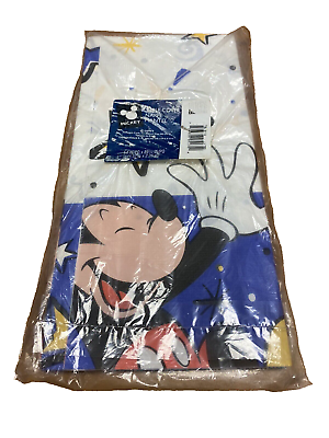 #ad Vintage Party Express Disney Mickey Mouse Paper Table Cover 54quot; x 89quot; Hallmark $4.99
