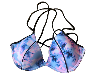 #ad Women’s Victoria Secret’s Pink Tie Dye Bikini Swimsuit Top Size Medium $6.99