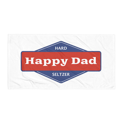 Happy Dad Terry Beach Towel $35.00
