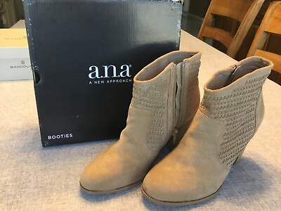 #ad #ad WOMENS SIZE 10 MEDIUM ANKLE BOOTS SIDE ZIP BOOTIES CASUAL DRESS SHOES NEW IN BOX $14.99