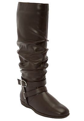 #ad Comfortview Wide Width Arya Wide Calf Slouch Boot Tall Knee High Women#x27;s Winter $96.08