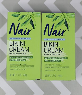 #ad Nair 2 pk Hair Remover Bikini Cream Sensitive Formula With Green Tea 1.7 oz $9.89