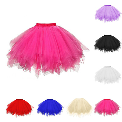 Women Girls Multi Layers TuTu Skirt Ballet Dance Party Petticoat Fancy Dress New $14.23