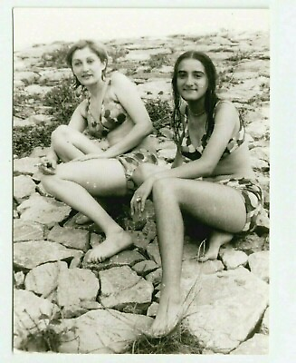 Vintage Bikini Photo Lady Woman Women Girls Beach Swimwear $15.60