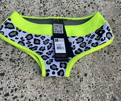 #ad Glidesoul Bikini Bottom XS Leopard Lemon NWT $19.99