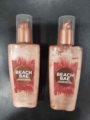 #ad L#x27;Oreal Paris Beach Bae Face amp; Body luminizer Light to Medium 3.8 fl.oz. 2 Pack $29.99