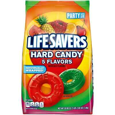 #ad Life Savers 5 Flavors Hard Candy Party Size 50 oz Bag Free And Fast Shipping $11.99