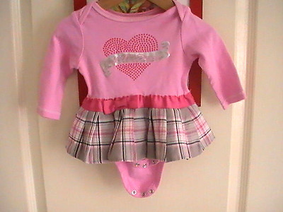 Baby Girl Babygrow with tartan Skirt Lil Diva from America GlamaJama 3 6 months GBP 21.99